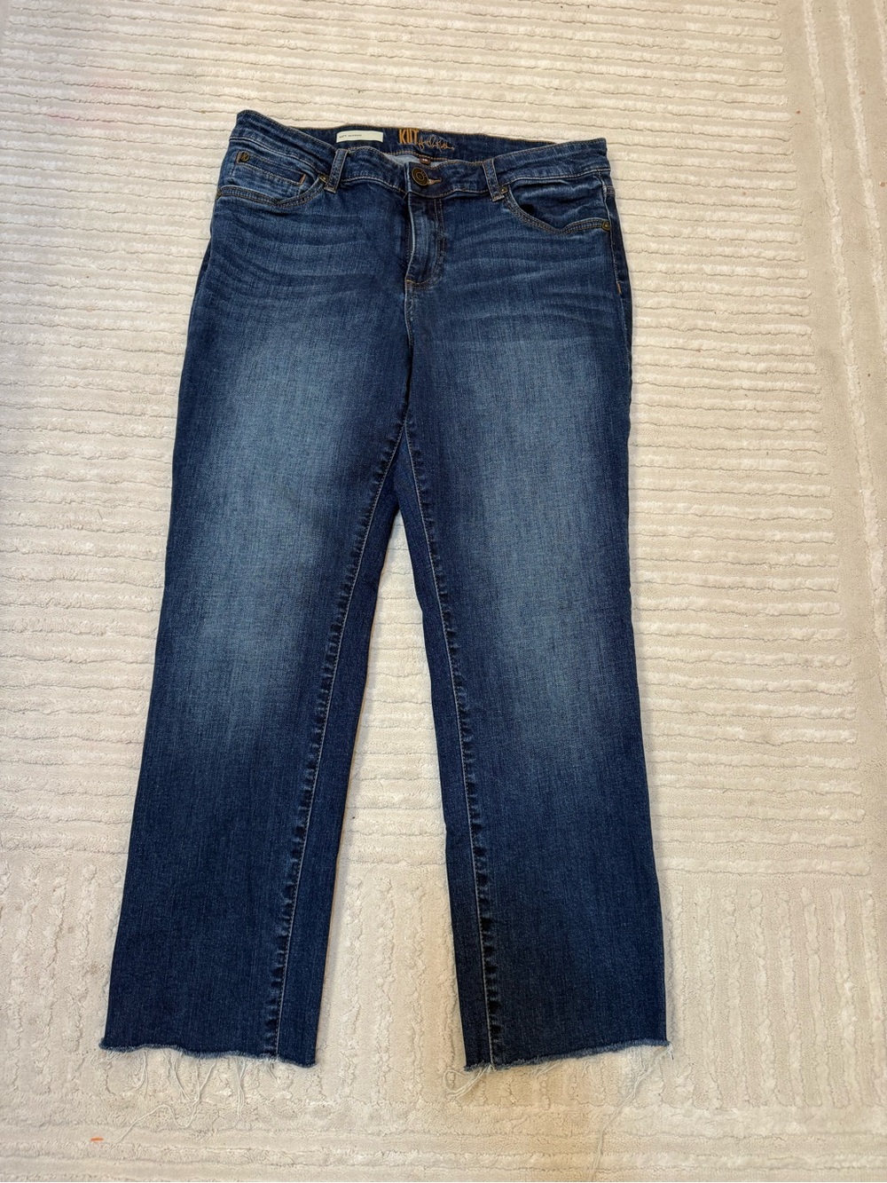 Kut from the Kloth Women's Straight Leg Jeans - Dark Blue Wash size 10